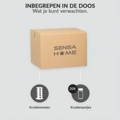SensaHome 360 Graden Roteerbare Kruidencarrousel - Kruidenrek/Kruidenmolen - 20 Kruidenpotjes - 5 Laags - Draaibaar - 20 Specerijen Potjes - Specerijenmolen -BISSELL-Winkel 550x550 983