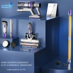 Reinico® - 2 In 1 Draadloze Stofzuiger - Vacuum Cleaner - Kruimeldief - Handstofzuiger Zonder Zak - Lange Batterijduur - E 3 Snoerloos - 33kpa Sterke Zuigkracht - Led Scherm - Vermogen 400W - Spanning 25.9V - 1.5L Stofbeker -BISSELL-Winkel 550x550 988