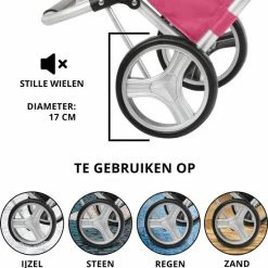ShoppingCruiser® ‘Foldable’ Boodschappentrolley | Opvouwbare Boodschappenwagen |Afneembare Boodschappentas | Koelvak | Fuchsia -BISSELL-Winkel 550x553 10