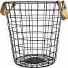 QUVIO Opbergmand Draadstaal - Opbergmanden Met Handvaten - Draadmand - Mand - Manden - Dekenkist - Grote Uitvoering - 43 Liter - 38 X 38 X 37,5 Cm (lxbxh) - Zwart En Bruin 2 QUVIO Opbergmand Draadstaal - Opbergmanden Met Handvaten - Draadmand - Mand - Manden - Dekenkist - Grote Uitvoering - 43 Liter - 38 X 38 X 37,5 Cm (lxbxh) - Zwart En Bruin -BISSELL-Winkel 550x553 4