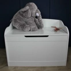 All Kinds Of Stuff - Speelgoedkist - Wit - Groot - Opbergbox - Opbergkist - Bankje - 240 Liter - 80x60x50