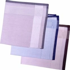 Fako Fashion® - Heren Zakdoeken - Zakdoek - 100% Katoen - 40x40cm - Serie 10 - 3 Stuks