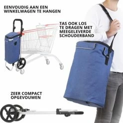 Shoppingcruiser ® ‘Allround’ Boodschappentrolley | Boodschappenwagen Met Koelvak | Afneembare Schoudertas | Waterafstotend | Blauw 15 Shoppingcruiser ® ‘Allround’ Boodschappentrolley | Boodschappenwagen Met Koelvak | Afneembare Schoudertas | Waterafstotend | Blauw -BISSELL-Winkel 550x556 9
