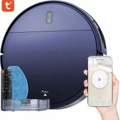 Tennex Robotstofzuiger Met Dweilfunctie En Laadstation - Roomba - Stofzuiger Draadloos - Dweilrobot - Kruimeldief - Vacuüm Cleaner