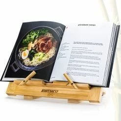 AWEMOZ Boekenstandaard Duurzaam Bamboe Hout – Boekenhouder – Kookboekstandaard Met Bladzijden Houder – Leesstandaard – Verstelbaar In 3 Standen & Inklapbaar - Boekensteun - Tablethouder - Cadeau Voor Man & Vrouw 12 AWEMOZ Boekenstandaard Duurzaam Bamboe Hout – Boekenhouder – Kookboekstandaard Met Bladzijden Houder – Leesstandaard – Verstelbaar In 3 Standen & Inklapbaar - Boekensteun - Tablethouder - Cadeau Voor Man & Vrouw -BISSELL-Winkel 550x557 3