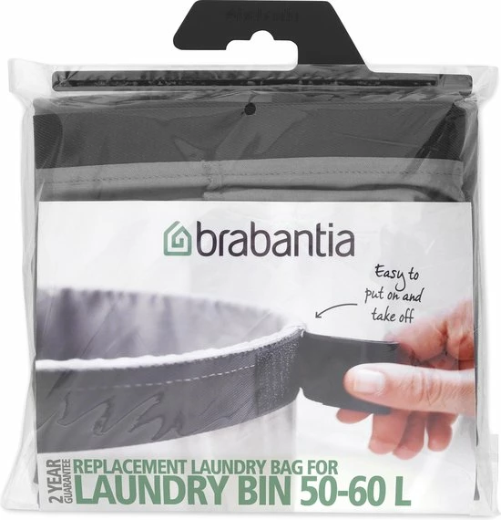 Brabantia Waszak Voor Wasmand - 50/60 L - Grijs 3 Brabantia Waszak Voor Wasmand - 50/60 L - Grijs