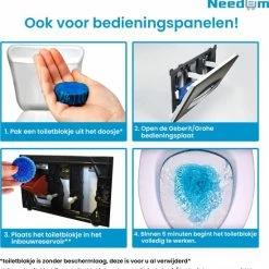 Needum Toiletblokjes Voor Inbouwreservoirs - WC Blokjes - Toiletblokken In Een Voordeelverpakking - 12 Stuks -BISSELL-Winkel 550x571 1