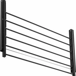 Merkloos Droogrek - Opklapbare Badkamerdroger Aan De Muur Gemonteerd - 100 Cm Zwart -BISSELL-Winkel 550x571