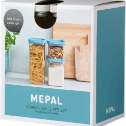 Mepal – Omnia Set Bewaardoos 3-delig – Nordic White – Bewaardozen Voedsel – Makkelijk Stapelbare Voorraadpotten – Lucht En- Aromadicht -BISSELL-Winkel 550x581 2