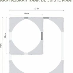 Noswo Wasmachine Verhoger - Tot 300 KG - Verstelbare Multitool - Anti Vibratie Dempers - Ook Geschikt Voor Vaatwasser, Koelkast, Vriezer En Droger - 45/63 X 11/13 Cm - Met Wieletjes -BISSELL-Winkel 550x582 1