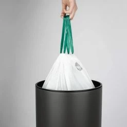 Mohiem - Les Collectors- Prullenbak Met Sensor Uit Roestvrijstaal - N°235 - Inhoud 30 L - InfraRood Sensortechnologie - Rond - Praktisch - Contactloze Opening - Bestendig - Soft-Close Deksel - 30L - Donker Grijs -BISSELL-Winkel 550x582 3