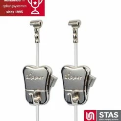STAS Picture Hanging Systems STAS Ophangsysteem Cobra + Perlon Koord - Ophangsystemen Schilderijen / Fotolijsten / Poster - Ophanghaak - Zonder Boren - 150 Cm + Zipper (2 Stuks)