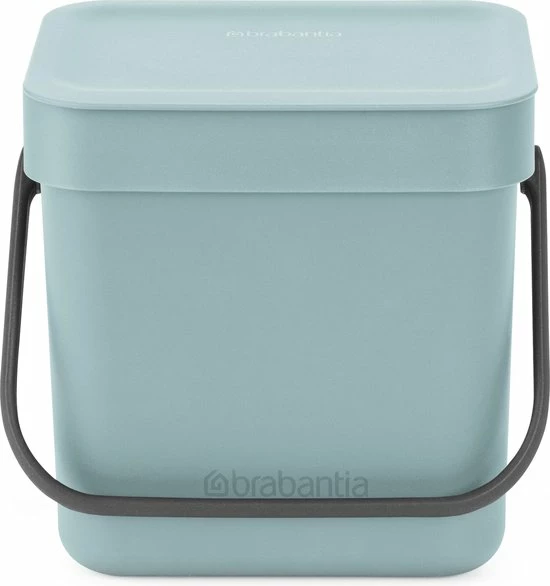 Brabantia Sort & Go Aanrecht Afvalbakje - 3 L - Mint 3 Brabantia Sort & Go Aanrecht Afvalbakje - 3 L - Mint