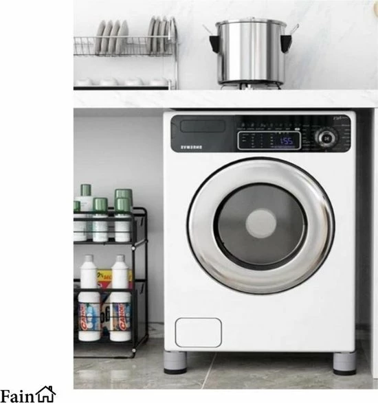 Fain Luxe Trillingsdempers Wasmachine – Set Van 4 Stuks – Grijs - Extra Dik - Voetjes Wasmachine & Droger - Wasmachine Demper – Anti Trillings / Vibratie Dempers Pads – Antislip Rubber – Trillingsmat – Antislipmat - Schokdempers Wasmachine 10 Fain Luxe Trillingsdempers Wasmachine – Set Van 4 Stuks – Grijs - Extra Dik - Voetjes Wasmachine & Droger - Wasmachine Demper – Anti Trillings / Vibratie Dempers Pads – Antislip Rubber – Trillingsmat – Antislipmat - Schokdempers Wasmachine - Afbeelding 8