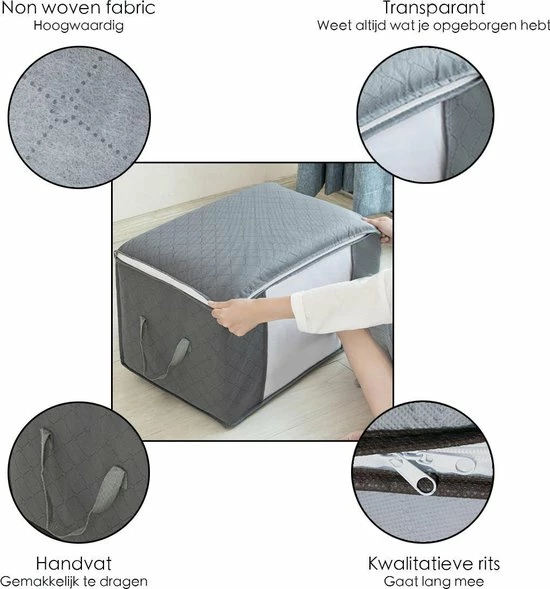 Merkloos Hoogwaardige Opbergtas Voor Kleding – Organizer Voor Dekbed – Opbergzak – Opberger Voor Seizoenskleding – Zak Om Ruimte Te Besparen – Opslag Voor Dekbed En Kleding – Bescherming Voor Kleding – Oplossing Voor Winterjassen 9 Merkloos Hoogwaardige Opbergtas Voor Kleding – Organizer Voor Dekbed – Opbergzak – Opberger Voor Seizoenskleding – Zak Om Ruimte Te Besparen – Opslag Voor Dekbed En Kleding – Bescherming Voor Kleding – Oplossing Voor Winterjassen - Afbeelding 7