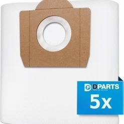 Merkloos Dparts Stofzuigerzakken Geschikt Voor Karcher WD3 - 5 Stuks - Microfleece WD 3, MV3 Zakken - 6.959-130.0 Stofzuigzakken - 2204 - Premium Synthetische Stofzuiger Stofzakken