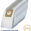 Europefans 10x Stofzuigerzakken Nilfisk 3-D Power Series P10 - P40 (inclusief Microfilter) Stofzuig Zakken Stofzakken -BISSELL-Winkel 550x591