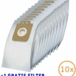 Europefans 10x Stofzuigerzakken Nilfisk 3-D Power Series P10 - P40 (inclusief Microfilter) Stofzuig Zakken Stofzakken