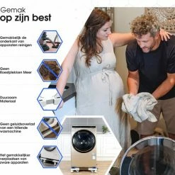 MM Brands Wasmachine Verhoger - Meubelroller - Meubelverplaatser - Met 4 Wielen -BISSELL-Winkel 550x591 4