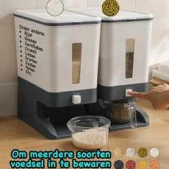 ProSolve Rijst Dispenser - Bewaarpotten - Keuken Opslag - Dispenser Cornflakes, Granen, Snoep, Noten, Voedsel - Keuken Gadgets - Opbergdoos Met Deksel - Voorraadpotten - Opbergpotten - Rijst Bewaren - Black Friday 2022 Deals - Rijst Opbergdoos 10 Kg Opslag 15 ProSolve Rijst Dispenser - Bewaarpotten - Keuken Opslag - Dispenser Cornflakes, Granen, Snoep, Noten, Voedsel - Keuken Gadgets - Opbergdoos Met Deksel - Voorraadpotten - Opbergpotten - Rijst Bewaren - Black Friday 2022 Deals - Rijst Opbergdoos 10 Kg Opslag -BISSELL-Winkel 550x597 2