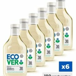 Ecover ZERO Vloeibaar Wasmiddel - Voordeelpakket 6 X 1,5 L - 180 Wasbeurten -BISSELL-Winkel 550x597