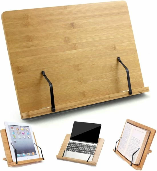 Wonix® - Boekenstandaard - Boekhouder - Documenthouder - Verstelbare - Opvouwbaar - Bamboe 11 Wonix® - Boekenstandaard - Boekhouder - Documenthouder - Verstelbare - Opvouwbaar - Bamboe - Afbeelding 9