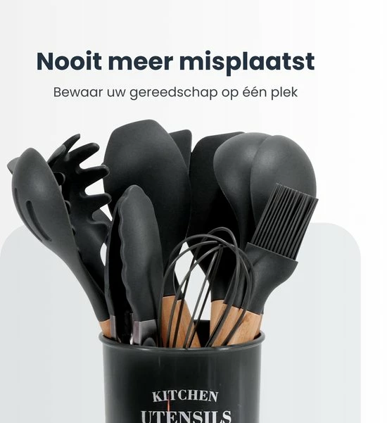 Hescom Keukengerei Houder Voor Kookgerei - Keukenhulphouders - Keukengereihouder Voor Iedere Keuken 6 Hescom Keukengerei Houder Voor Kookgerei - Keukenhulphouders - Keukengereihouder Voor Iedere Keuken - Afbeelding 4