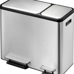 EKO EcoCasa Recycle Prullenbak - 30 + 15 L - Mat RVS 29 EKO EcoCasa Recycle Prullenbak - 30 + 15 L - Mat RVS -BISSELL-Winkel 550x603 3