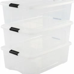 IRIS OHYAMA IRIS Topbox Opbergbox - 30L - 3 Stuks - Transparant