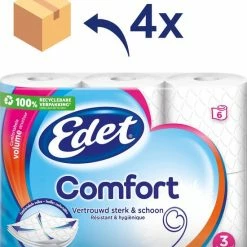 Edet Comfort Toiletpapier - 3-laags - 24 Rollen 11 Edet Comfort Toiletpapier - 3-laags - 24 Rollen -BISSELL-Winkel 550x612 3