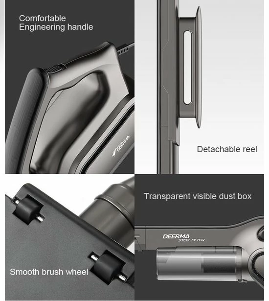 Xiaomi Deerma DX700S - Handheld Stofzuiger - Steelstofzuiger Met Snoer - 600W 6 Xiaomi Deerma DX700S - Handheld Stofzuiger - Steelstofzuiger Met Snoer - 600W - Afbeelding 4