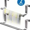 Tatkraft HORIZON - RVS Kastdeur Handdoekrek - Keukenkast Deur Handdoek/Vaatdoek Houder Rek Stang Hanger - Towel Rack Kast Deurhanger Deurhaak Keuken - 23CM - Set Van 2 Stuks -BISSELL-Winkel 550x615 4