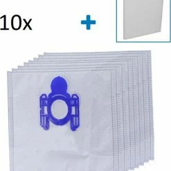 AA Commerce - Stofzuigerzakken - Geschikt Voor Philips Performer Active -10 Stuks + 2 Filters