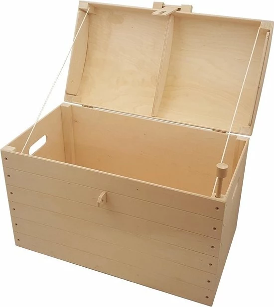 Playwood - Houten Speelgoedkist - Houten Opbergkist No. 2 (Lengte 46 CM) 4 Playwood - Houten Speelgoedkist - Houten Opbergkist No. 2 (Lengte 46 CM) - Afbeelding 2