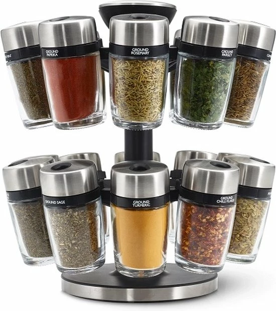 Kruidenrek, 20 Potjes - Cole & Mason 3 Kruidenrek, 20 Potjes - Cole & Mason