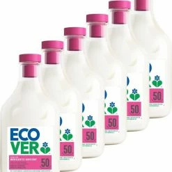 Ecover - Wasverzachter - Appelbloesem & Amandel - Voordeelverpakking 6 X 1,5 L - 300 Wasbeurten -BISSELL-Winkel 550x635