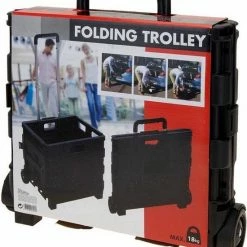 H&S Collection Trolley Met Vouwkrat / Boodschappenkrat | Inklapbaar | 30L -BISSELL-Winkel 550x637