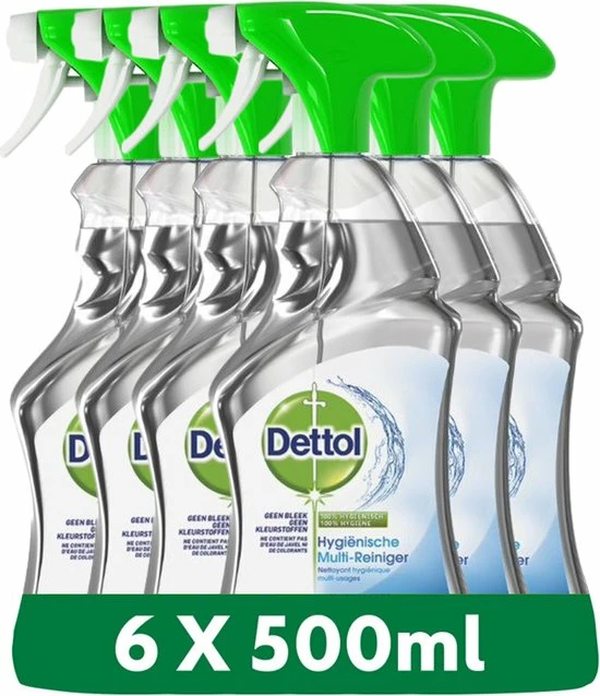 Dettol Power & Fresh - Allesreiniger Spray - Multireiniger - 6 X 500 Ml 3 Dettol Power & Fresh - Allesreiniger Spray - Multireiniger - 6 X 500 Ml