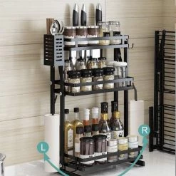 TammaT - Kruidenrek - Kruidenrek Staand - Inklapbare Keukenrek - 2-laags 35x21x38,5CM - Keuken Organizer - Aanrecht Organizer - Keuken Opslag - Roestvrij Staal - Opbergrek - Keuken Organizers - Roestvrij En Krasvrij -BISSELL-Winkel 550x640 1