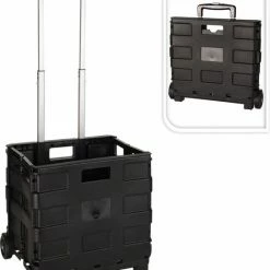 H&S Collection Trolley Met Vouwkrat / Boodschappenkrat | Inklapbaar | 30L -BISSELL-Winkel 550x643