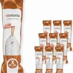 Brabantia PerfectFit Vuilniszakken - 10 - 12 L - Code X - 10 Rollen X 20 Stuks