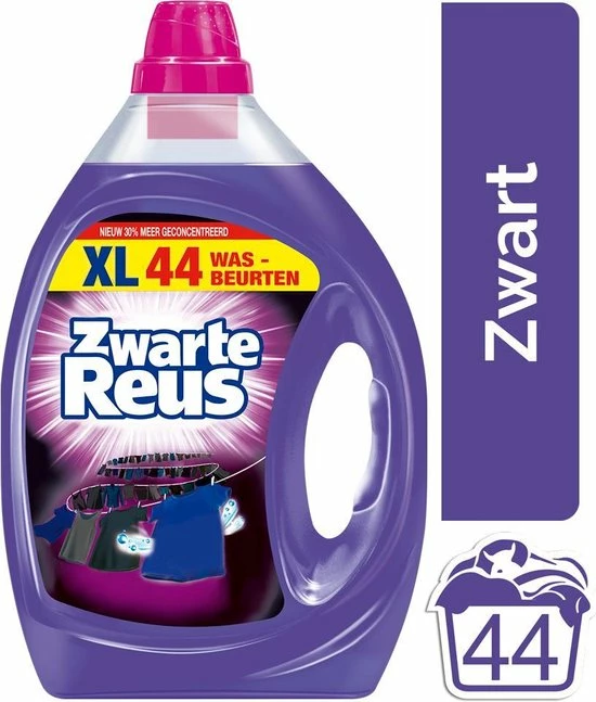 Witte Reus Zwarte Reus Gel - 44 Wasbeurten - Vloeibaar - Wasmiddel 15 Witte Reus Zwarte Reus Gel - 44 Wasbeurten - Vloeibaar - Wasmiddel - Afbeelding 13
