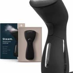 Attic Lux Krachtige Kledingstomer - Handstomer - Professioneel - Compact- Warmt Snel Op - Inclusief Opzetborstel - Zwart