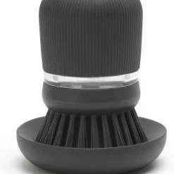 Brabantia Sink Side Afwasborstel - Met Zeepdispenser- Dark Grey