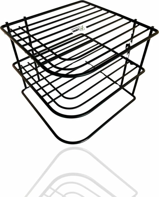 3 BMT 3BMT - Hoekkastrek - 3 Laags Bordenrek - Serviesorganizer - Zwart 7 3 BMT 3BMT - Hoekkastrek - 3 Laags Bordenrek - Serviesorganizer - Zwart - Afbeelding 5