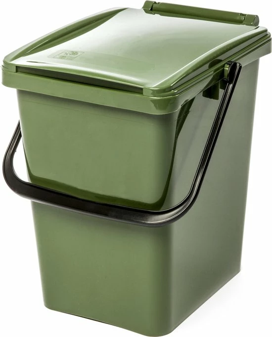 Kliko Afvalbak - 10 Liter - Groen - Met Deksel - GFT - Afval Scheiden - 30 Cm Hoog - 10 L 3 Kliko Afvalbak - 10 Liter - Groen - Met Deksel - GFT - Afval Scheiden - 30 Cm Hoog - 10 L