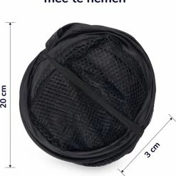 Wonair - Opvouwbare Wasmand - Wassorteerder - Extra Opbergvak – Met Hengsel - 70L - Zwart -BISSELL-Winkel 550x693 4