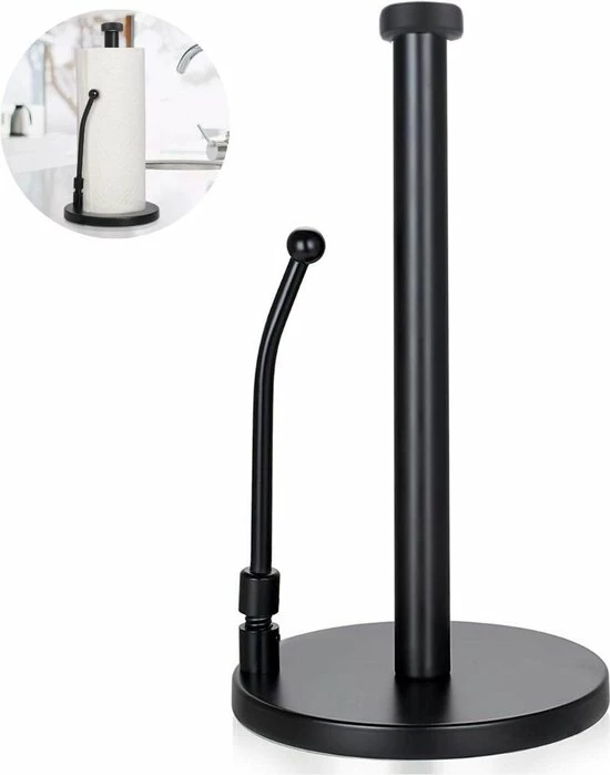 Disaja Keukenrolhouder Keuken Accessoires Keukenpapier Houder Zwart RVS 3 Disaja Keukenrolhouder Keuken Accessoires Keukenpapier Houder Zwart RVS