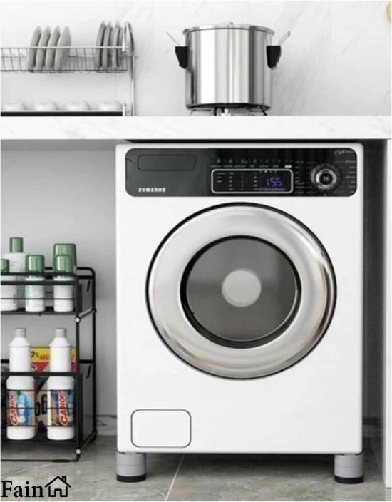 Fain Luxe Trillingsdempers Wasmachine – Set Van 4 Stuks – Grijs - Extra Dik - Voetjes Wasmachine & Droger - Wasmachine Demper – Anti Trillings / Vibratie Dempers Pads – Antislip Rubber – Trillingsmat – Antislipmat - Schokdempers Wasmachine 13 Fain Luxe Trillingsdempers Wasmachine – Set Van 4 Stuks – Grijs - Extra Dik - Voetjes Wasmachine & Droger - Wasmachine Demper – Anti Trillings / Vibratie Dempers Pads – Antislip Rubber – Trillingsmat – Antislipmat - Schokdempers Wasmachine - Afbeelding 11