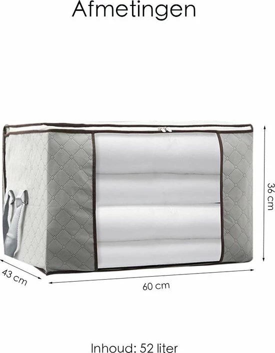 Merkloos Hoogwaardige Opbergtas Voor Kleding – Organizer Voor Dekbed – Opbergzak – Opberger Voor Seizoenskleding – Zak Om Ruimte Te Besparen – Opslag Voor Dekbed En Kleding – Bescherming Voor Kleding – Oplossing Voor Winterjassen 4 Merkloos Hoogwaardige Opbergtas Voor Kleding – Organizer Voor Dekbed – Opbergzak – Opberger Voor Seizoenskleding – Zak Om Ruimte Te Besparen – Opslag Voor Dekbed En Kleding – Bescherming Voor Kleding – Oplossing Voor Winterjassen - Afbeelding 2